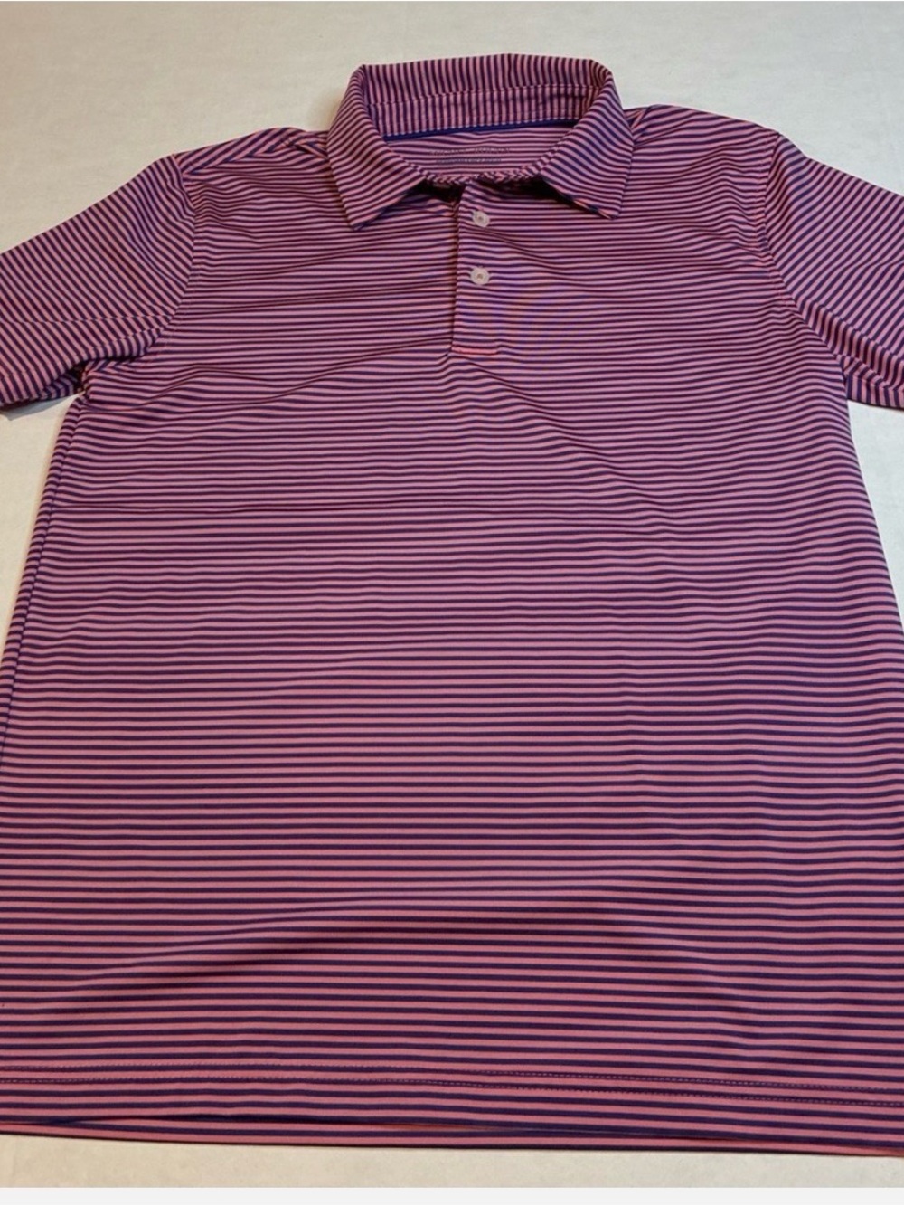 Kids  Purple Striped Polo Shirt